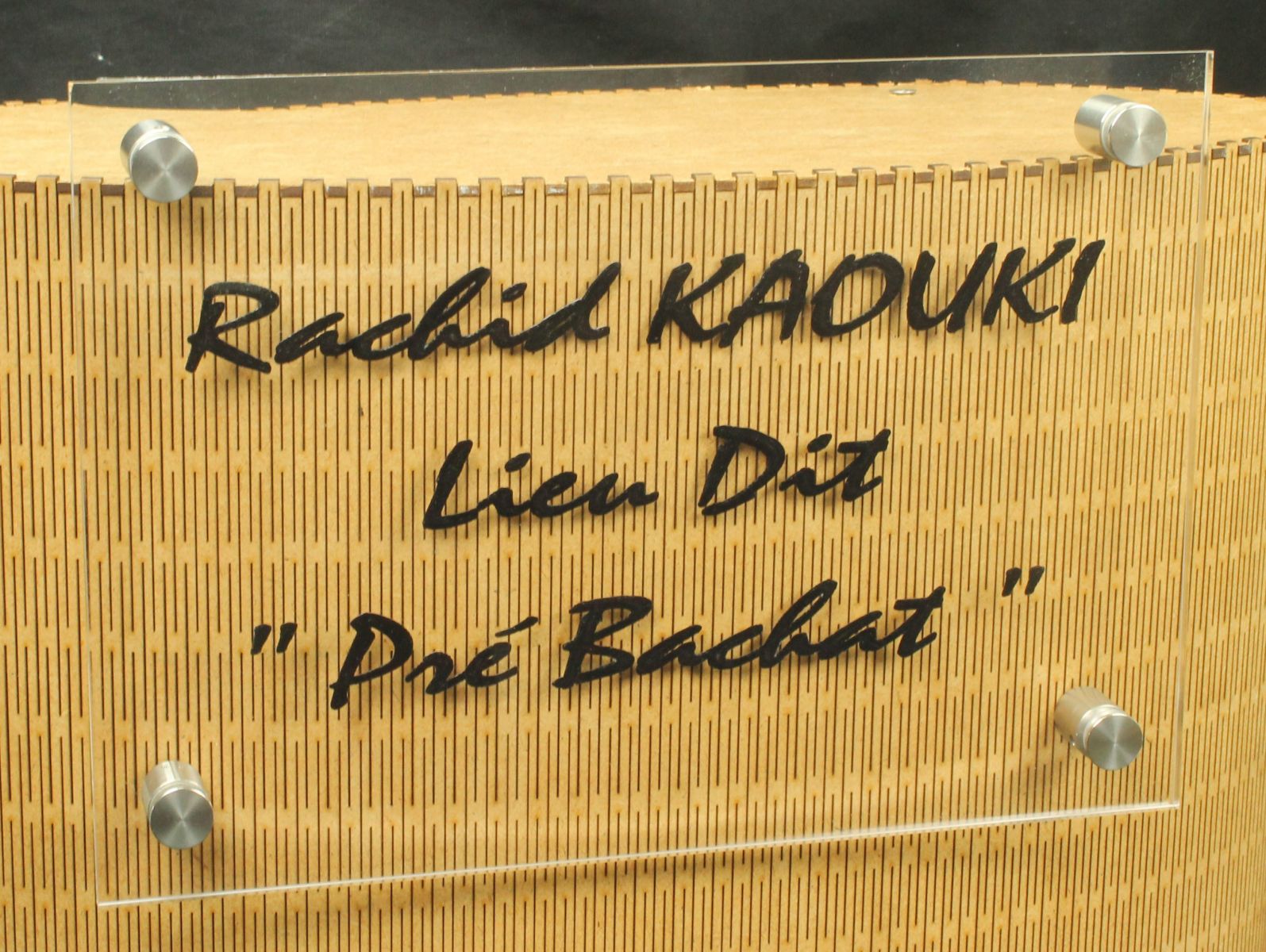 Plaque plexiglass nominative numéro de rue