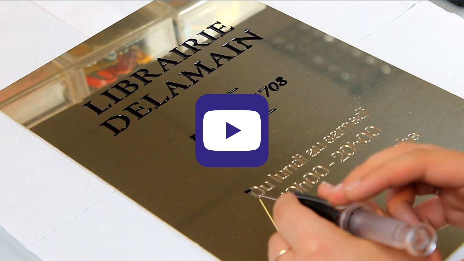 étapes 3 de la plaque en laiton pour la peinture du processus