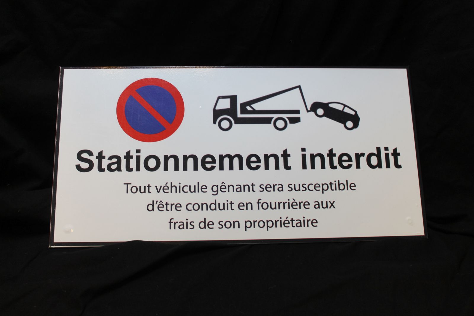 Plaque signalétique en alucobon avec impression numérique pour une copropriété 