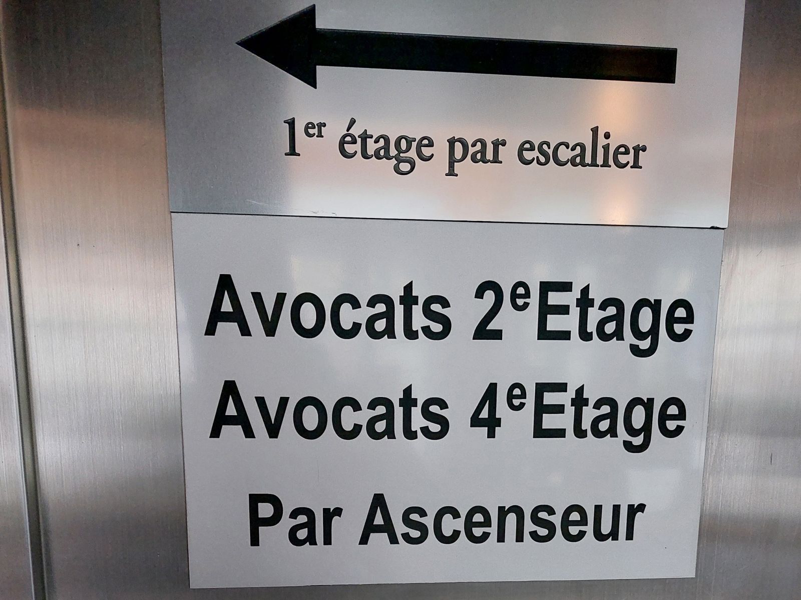 plaque professionnelle en aluminium