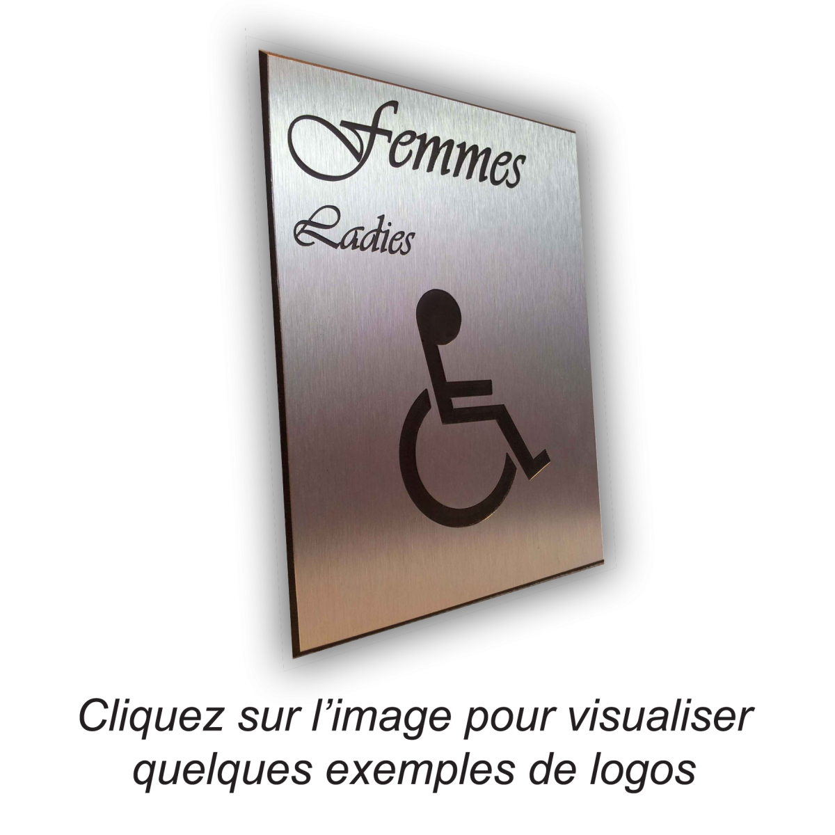 Plaque aluminium logohandicape