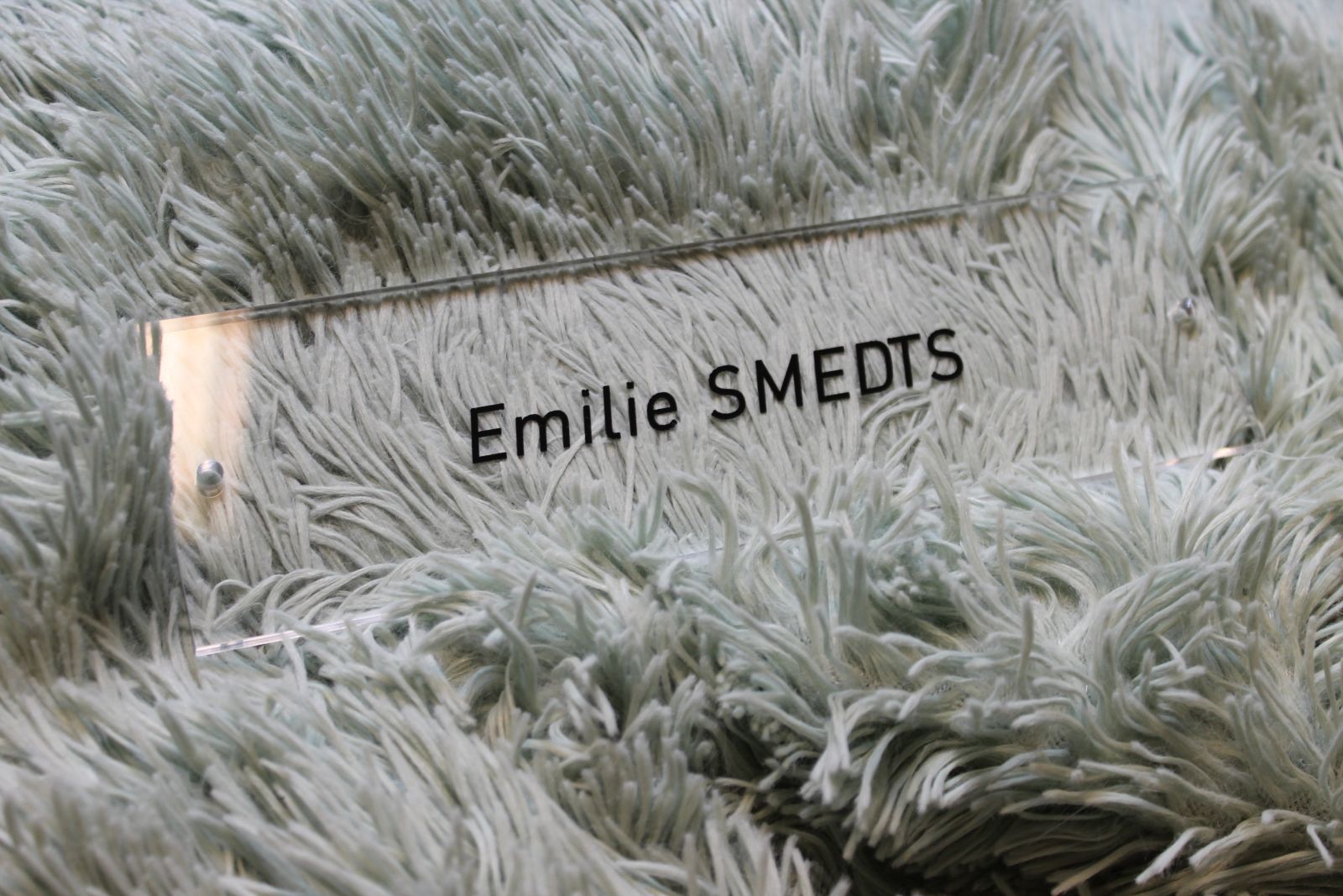 Plaque professionnelle en plexiglas avec gravure et peinture noire. 